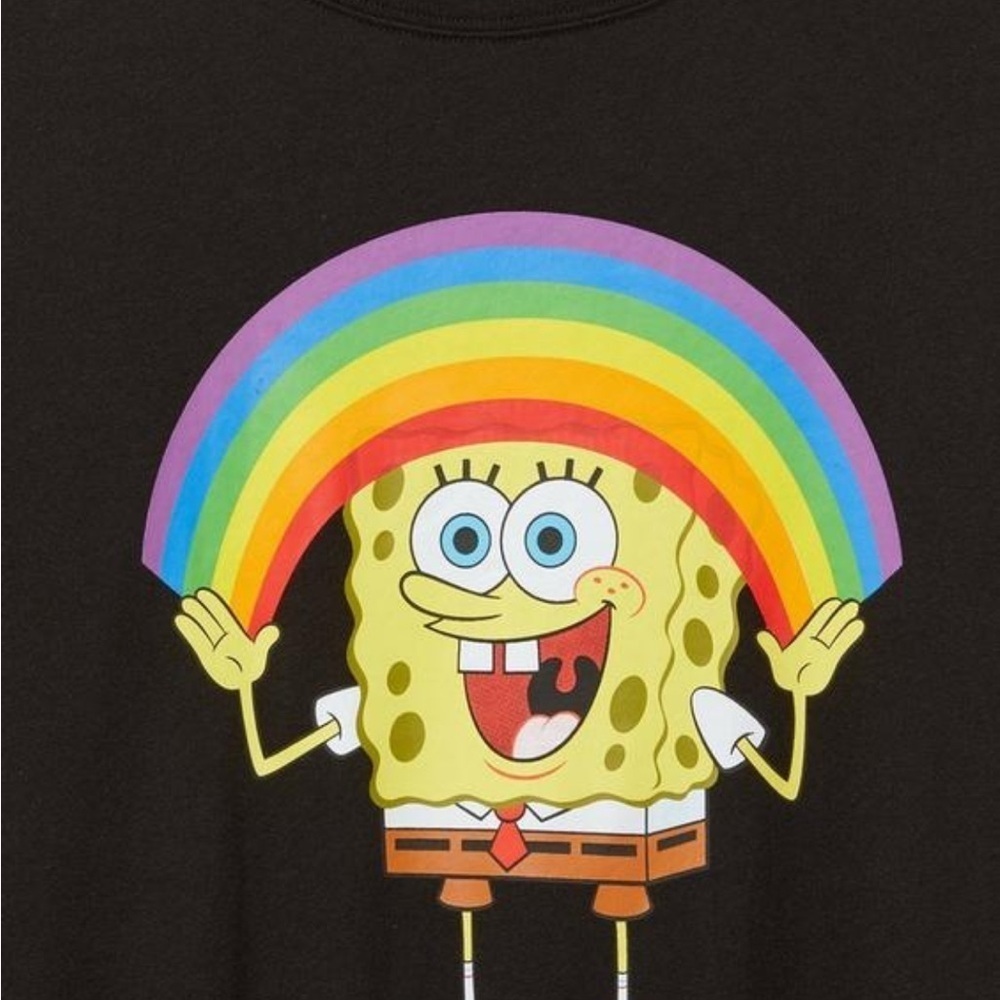 Torrid SpongeBob SquarePants Rainbow Graphic Tee NWT - Picture 2 of 4